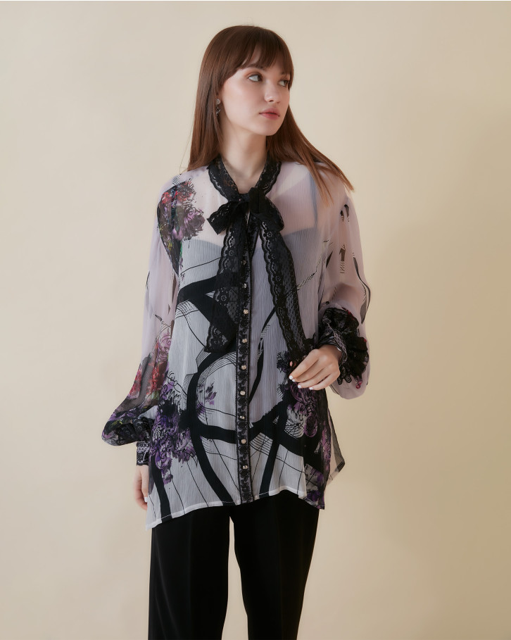 Lily of the Nile lace shirt