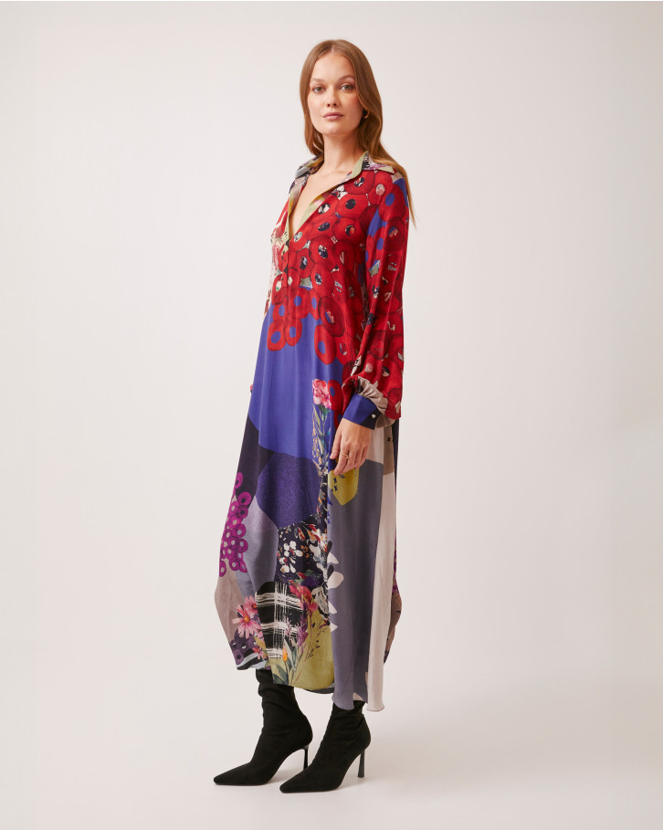 Vivid Bloom kaftan 