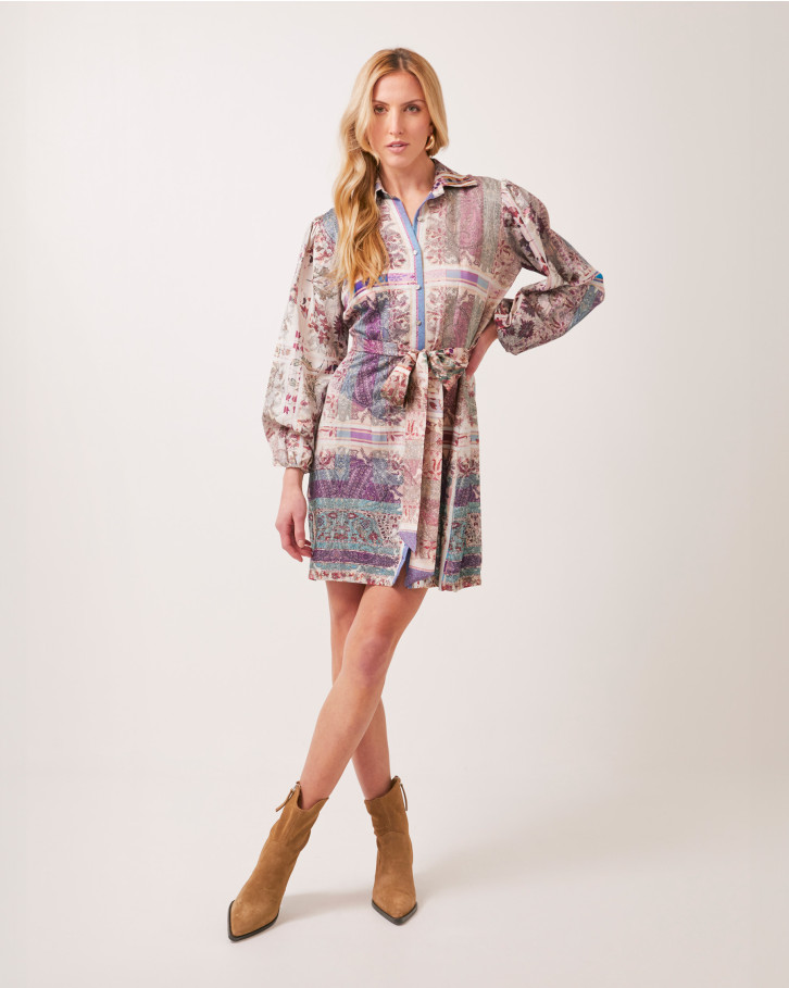 Blushing Waltz shirt dress