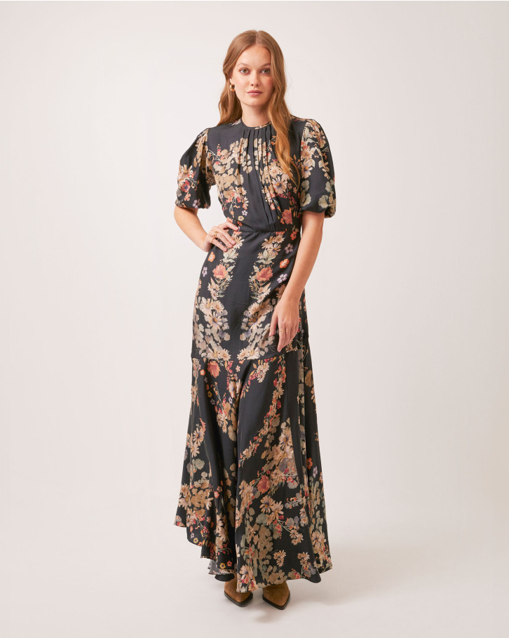 Noir Meadow long dress