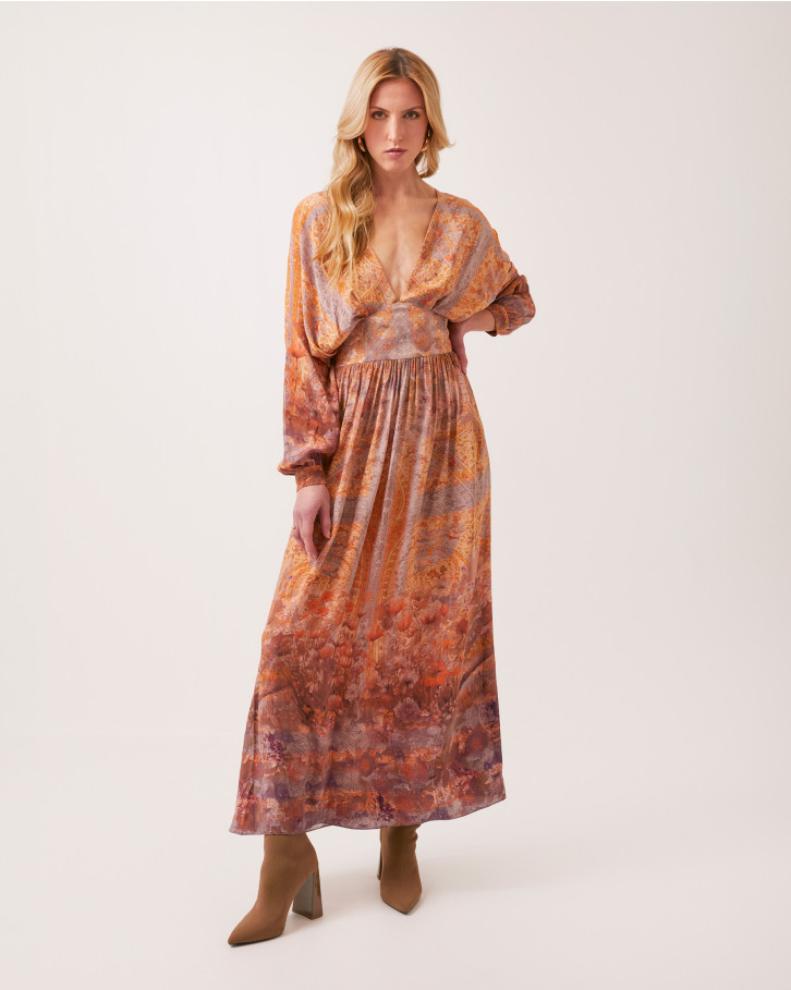 Chromatic Dusk long dress