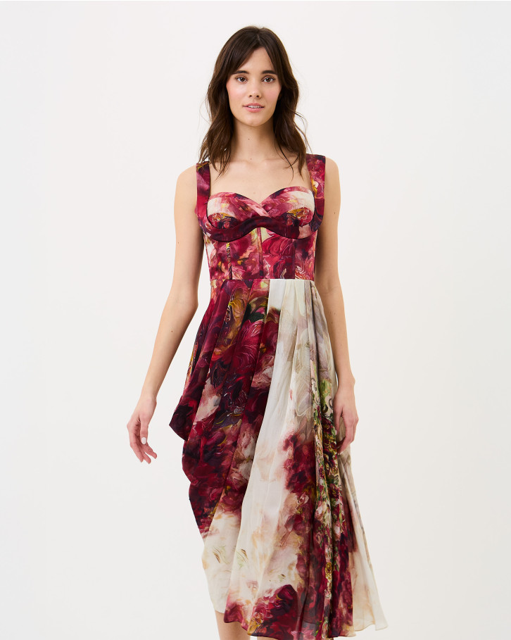 Scarlet Bloom Corset Dress
