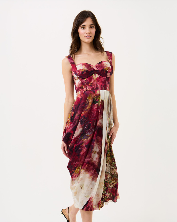 Scarlet Bloom Corset Dress