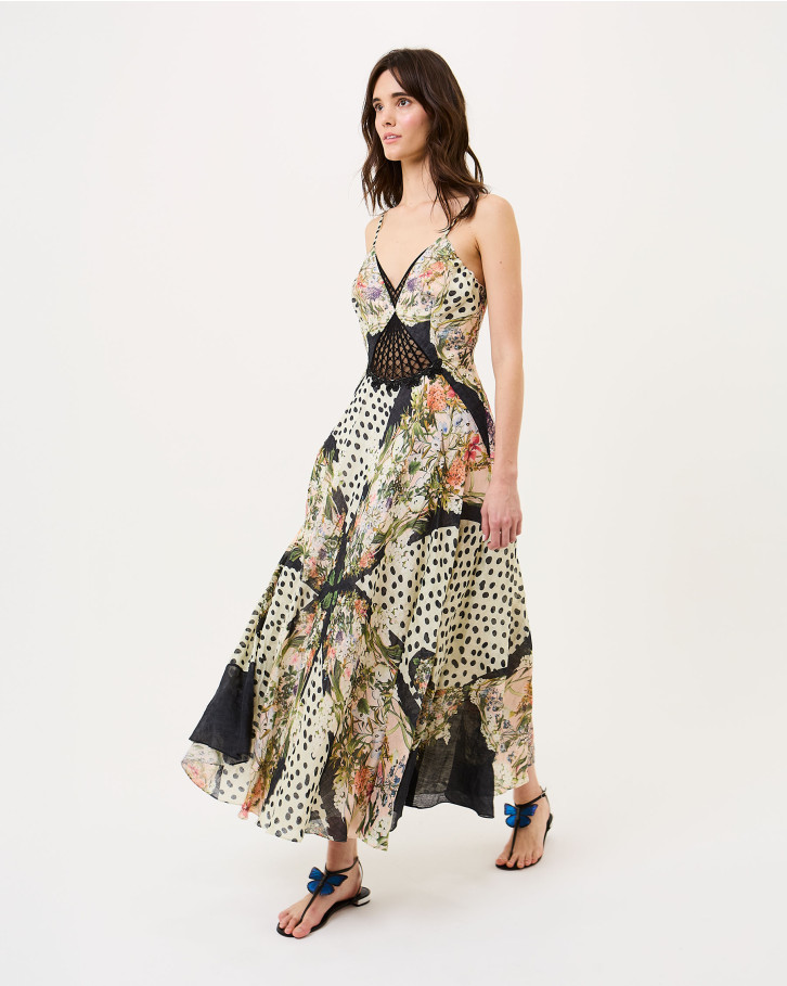 Retro Flora Slip Dress
