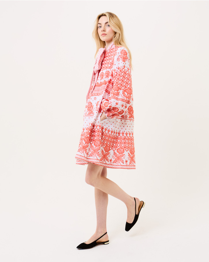 Neon-Flare Tent Dress
