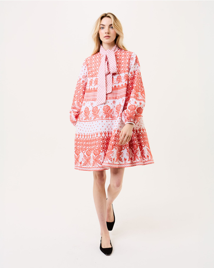 Neon-Flare Tent Dress