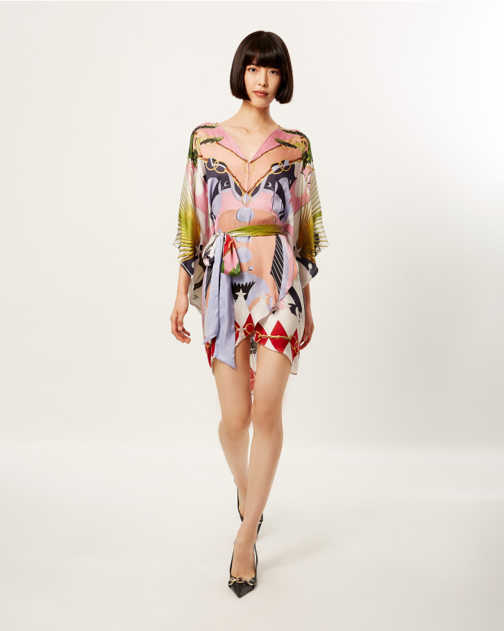 Lilac Tropical Dream Short Dress