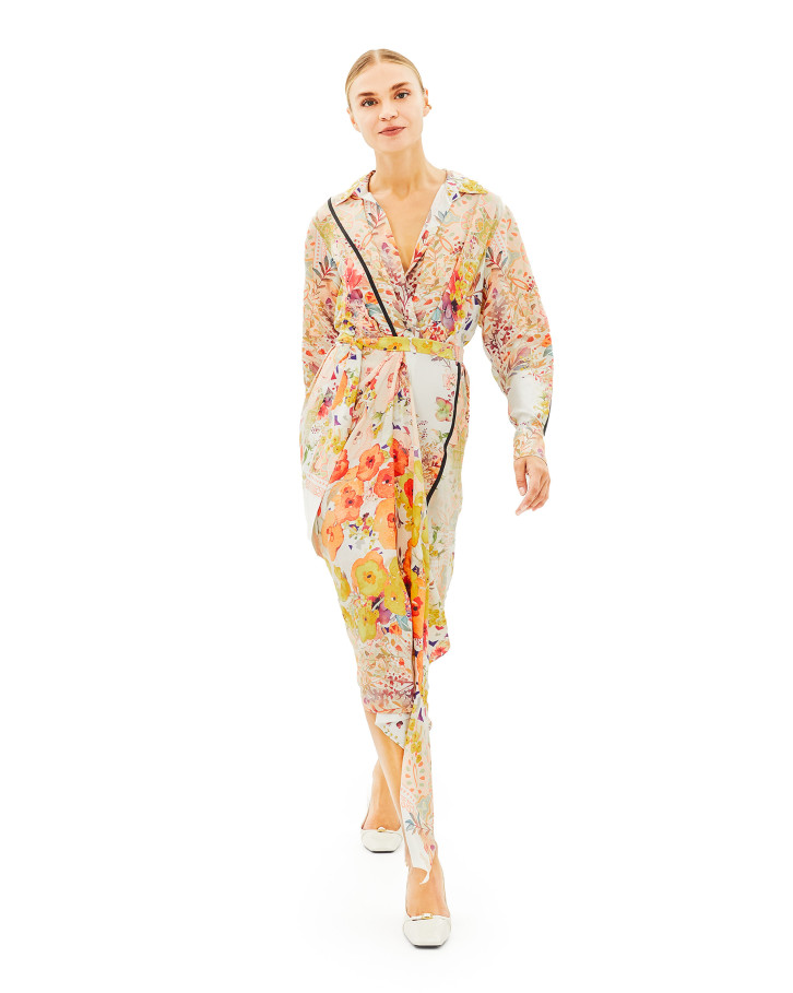 Zinnia Summer Fete pLeated dress