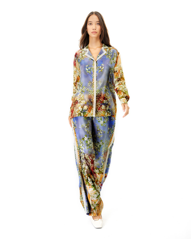 Garden Of Eden shirt and pant co-ord set