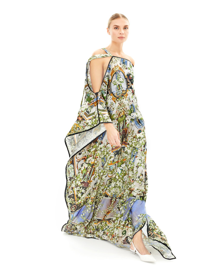 Art Deco cut-out kaftan