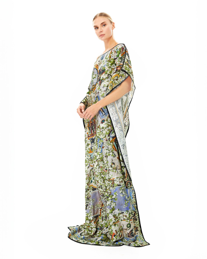 Art Deco cut-out kaftan
