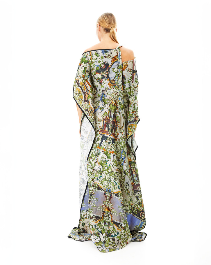 Art Deco cut-out kaftan