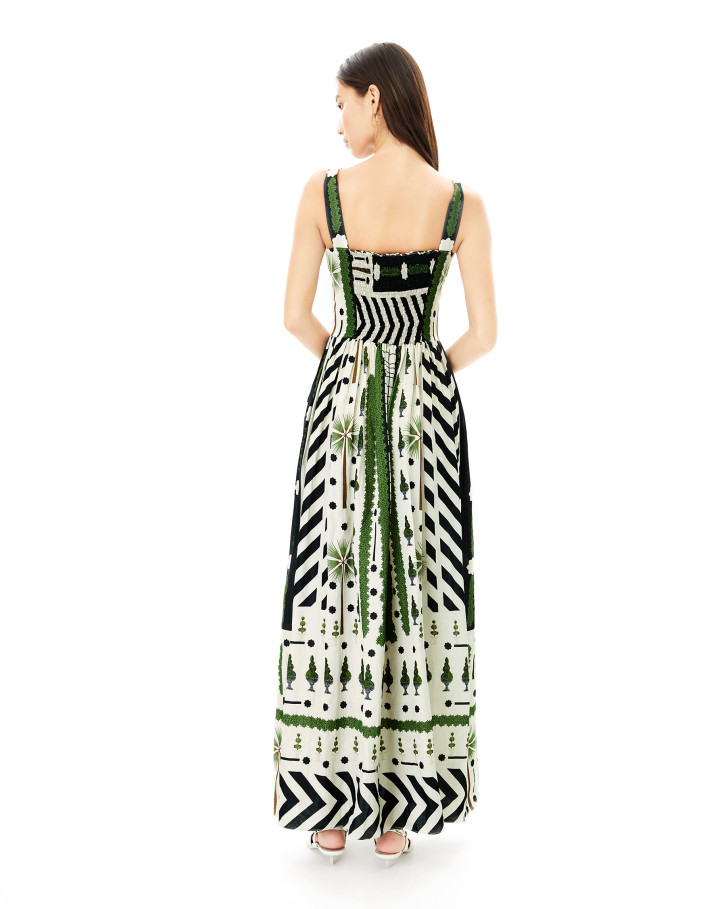 Macha Palm long dress