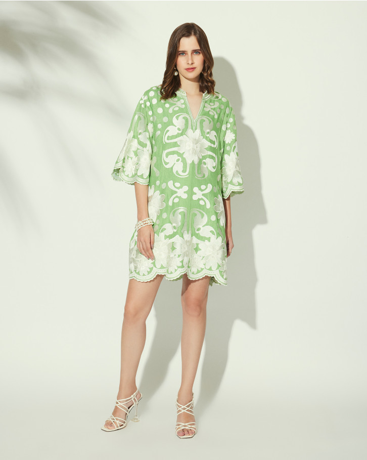 Apple Lea Linen Tent Dress