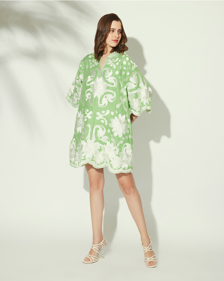 Apple Lea Linen Tent Dress