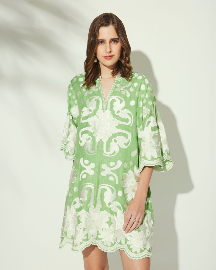 Apple Lea Linen Tent Dress