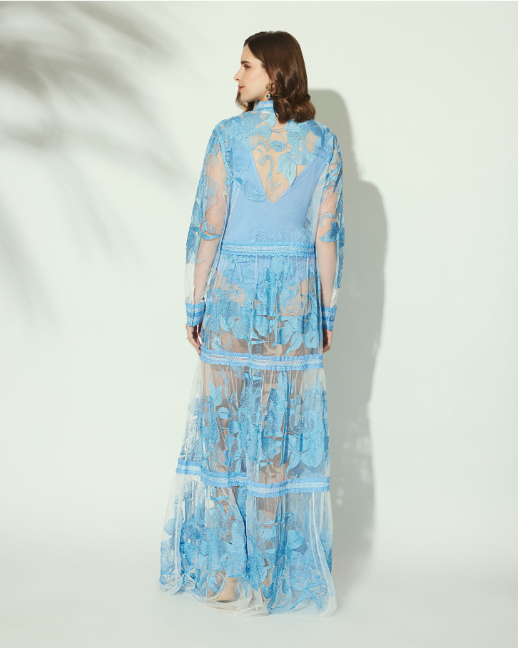 Chantilly Powder Blue Long Dress