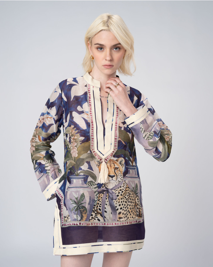 Chateau Cheetah Short Tunic