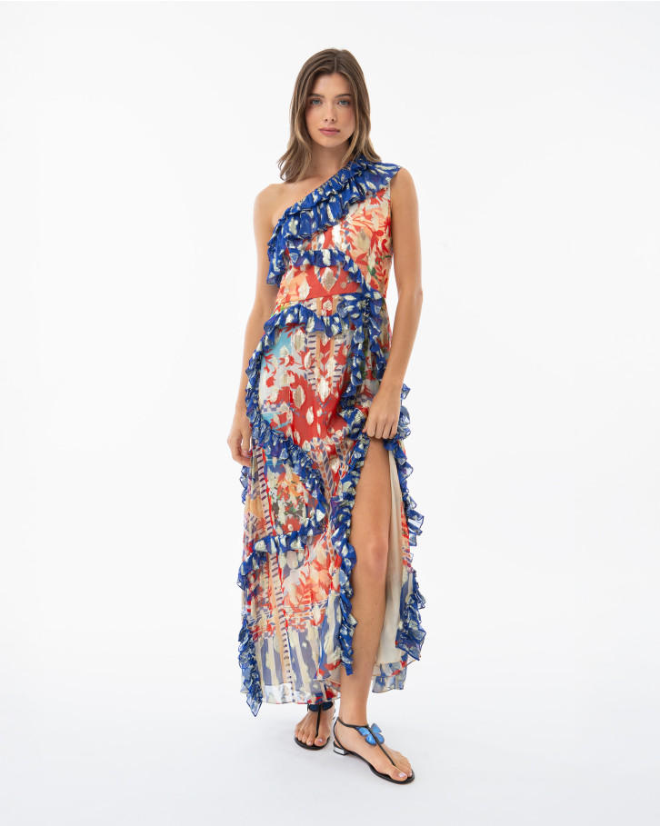 Coastal Canopy One Shoulder Dress