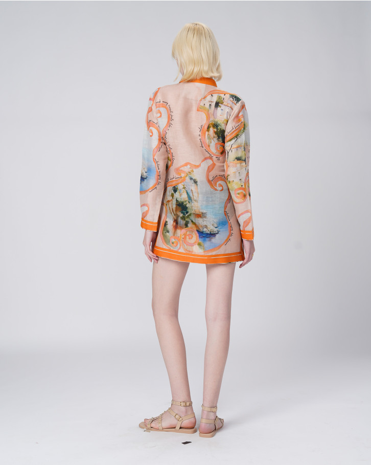 Coral Horizon Short Tunic