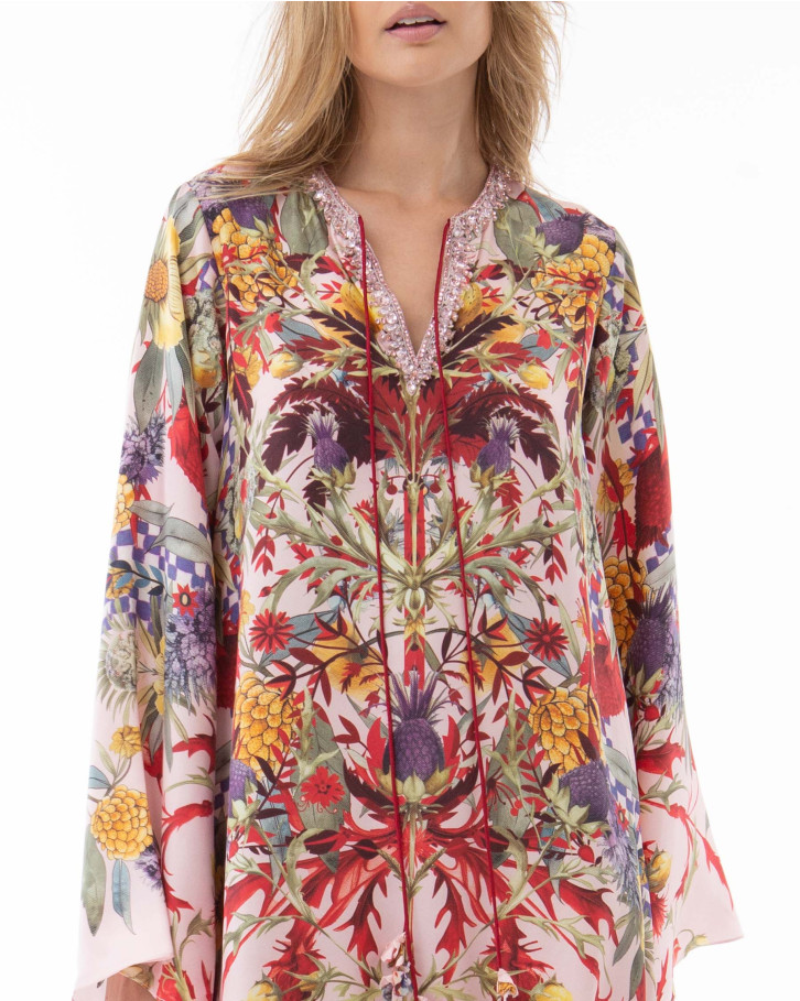 Garnet Blossom Kaftan