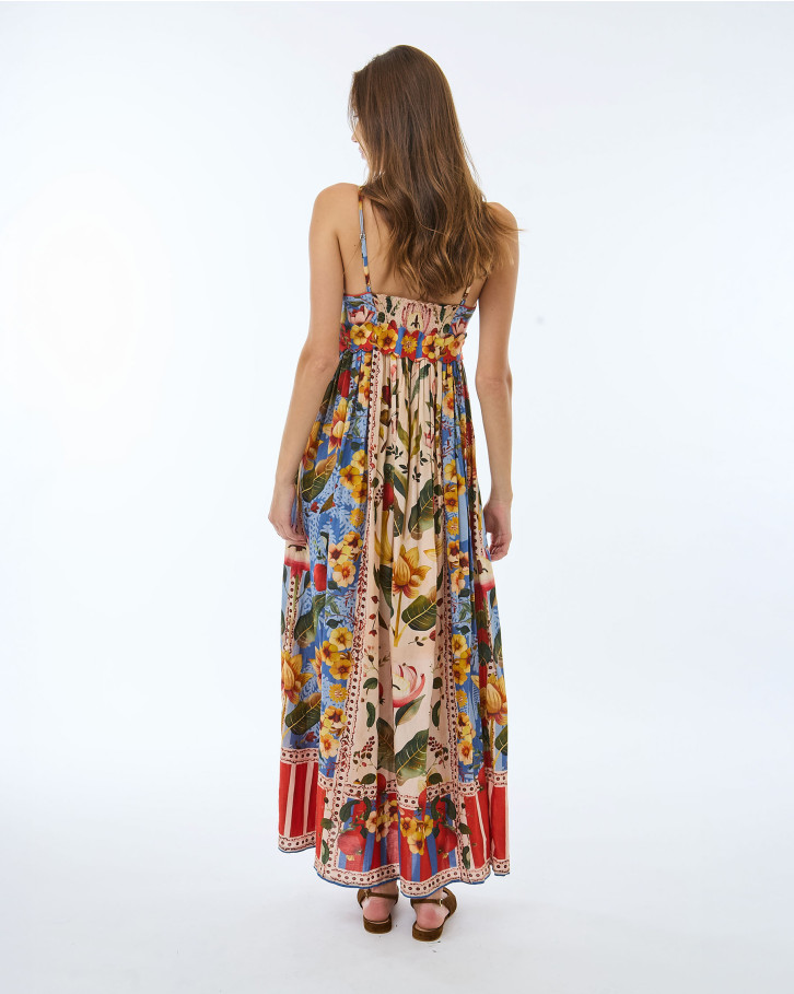 Gilded Meadow Midi Dress
