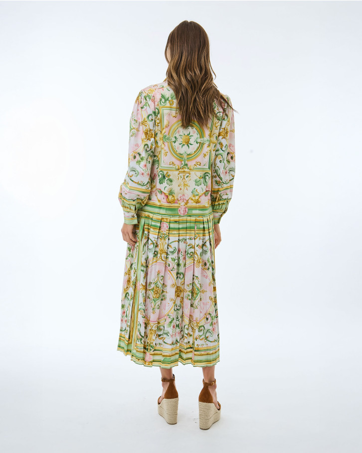 Jade Cascade Midi Dress