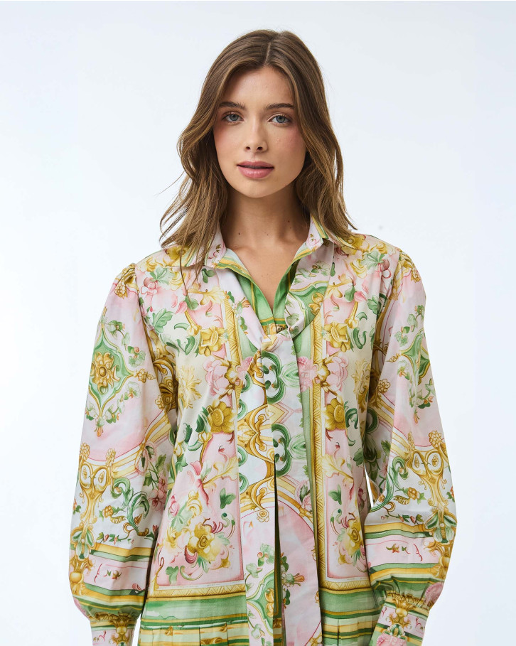 Jade Cascade Midi Dress