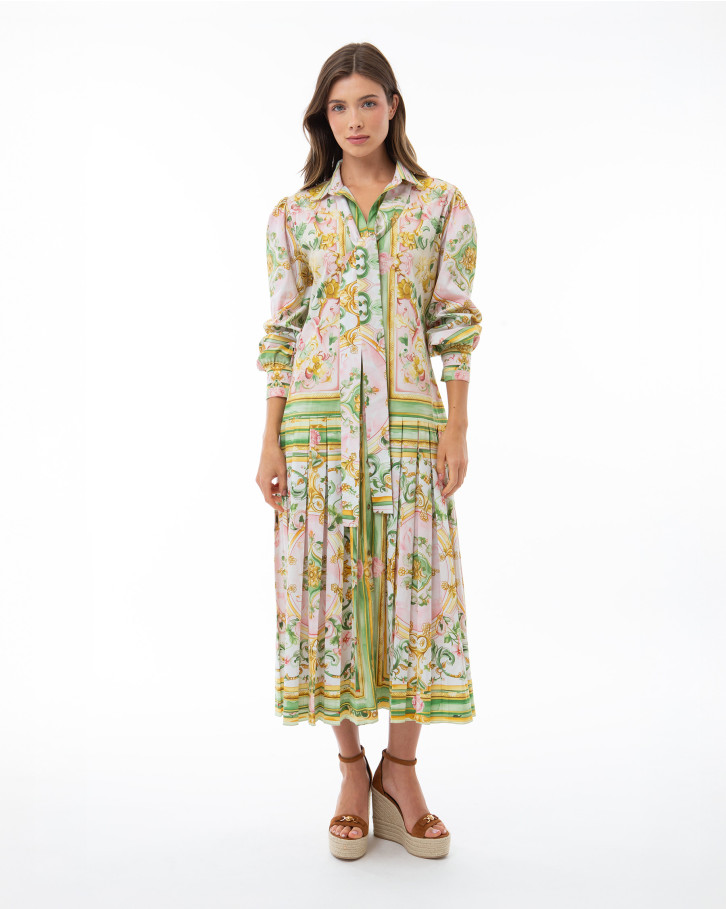 Jade Cascade Midi Dress