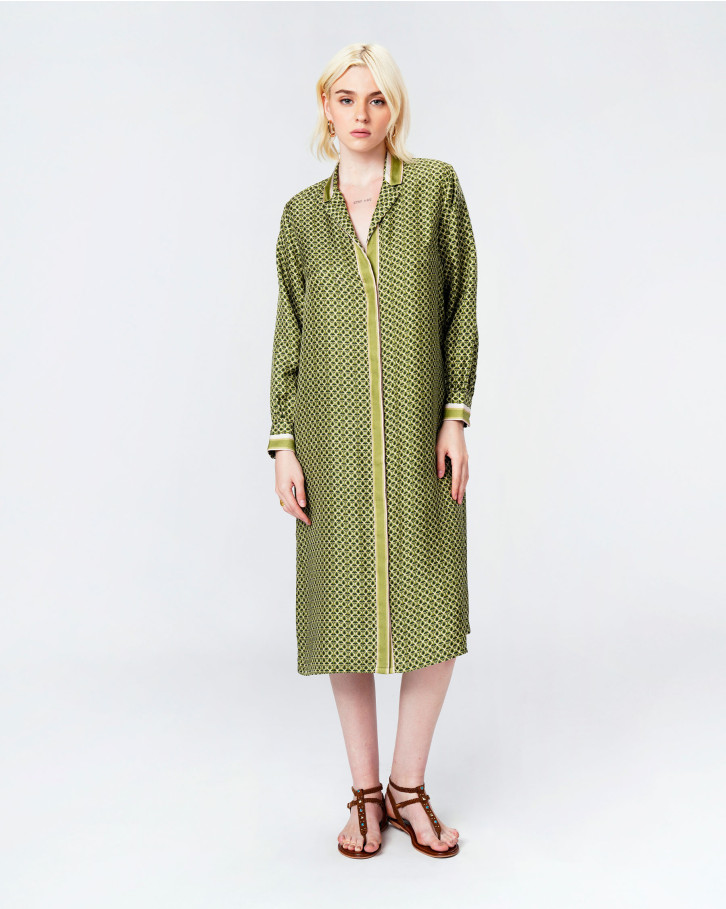 Olive Branch Shirt Dress