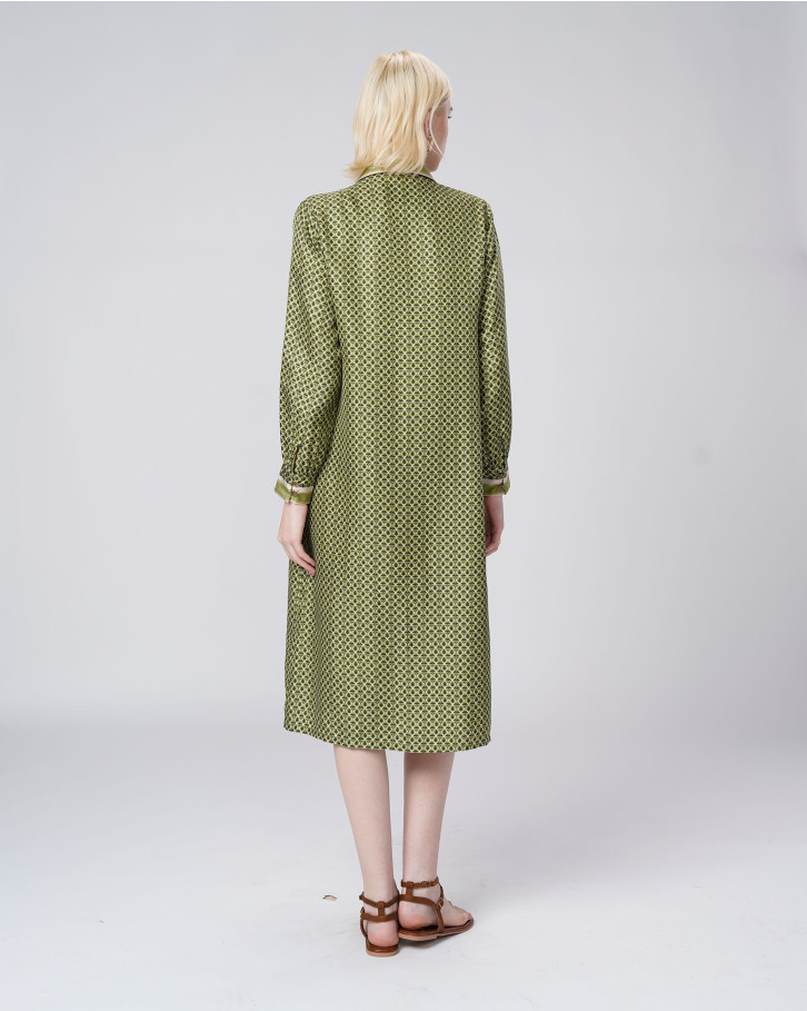 Olive Branch Shirt Dress