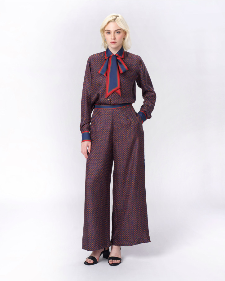 Oxblood Grid Co-Ord Set