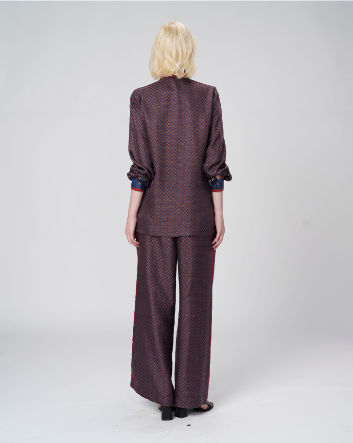 Oxblood Grid Co-Ord Set