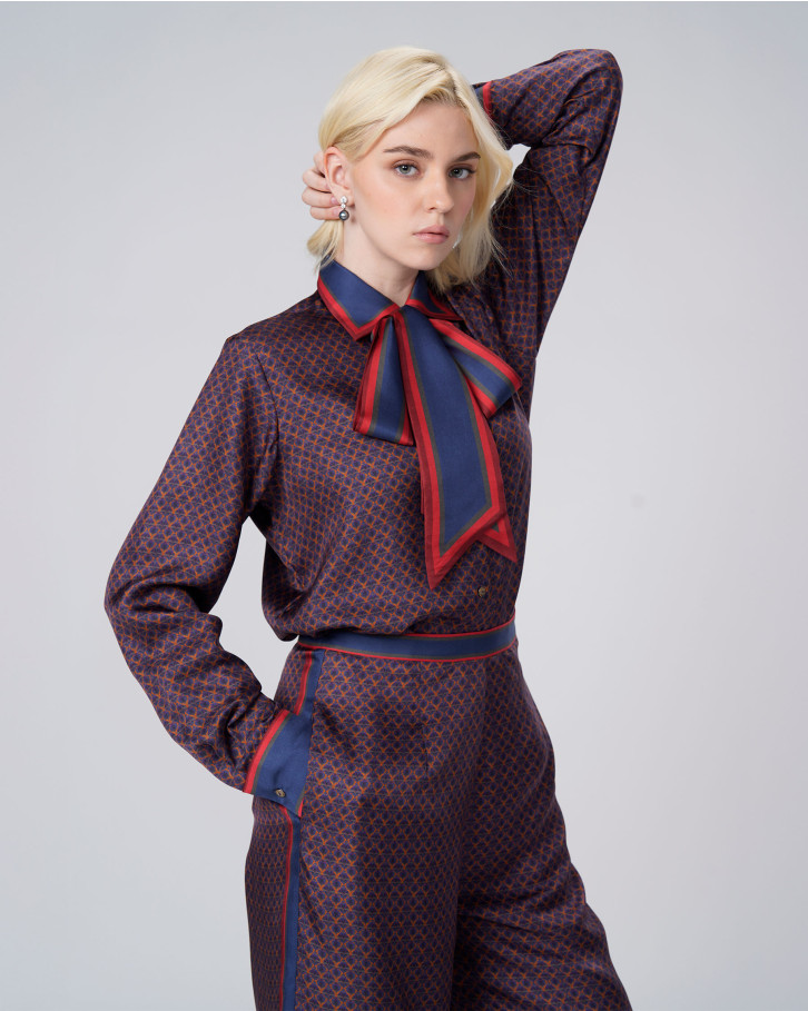 Oxblood Grid Co-Ord Set