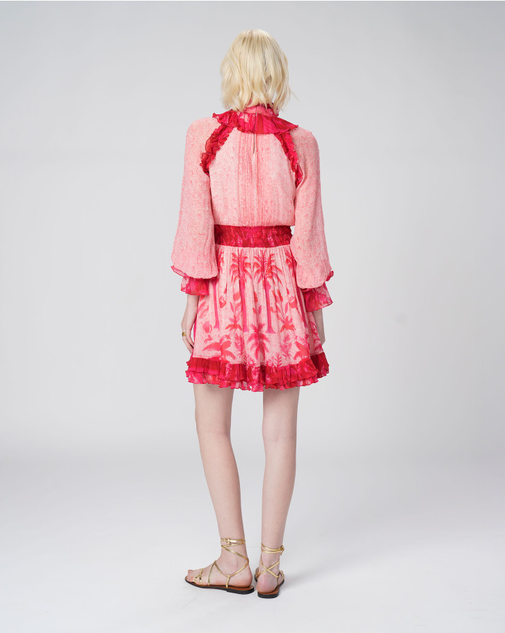 Palm Serenade Short Dress