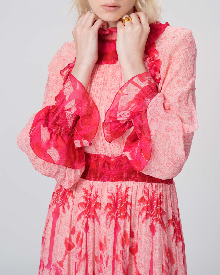 Palm Serenade Short Dress