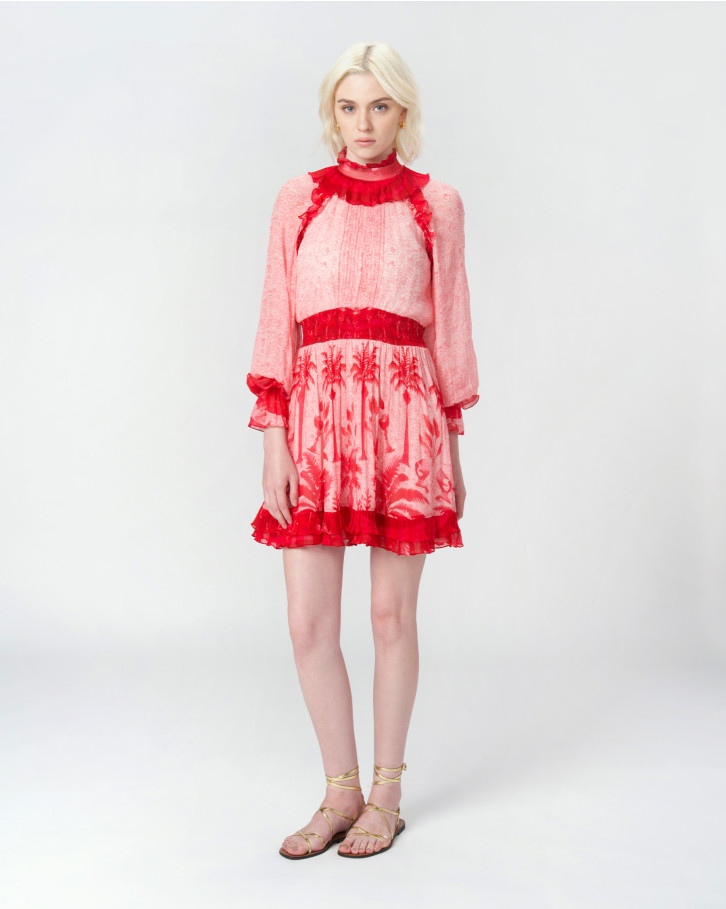 Palm Serenade Short Dress