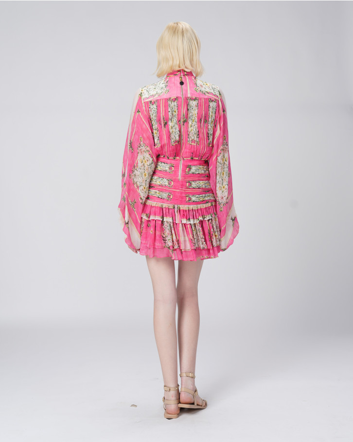 Pink Odyssey Short Gathered Dress