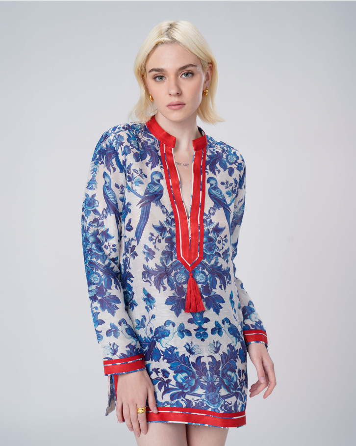 Porcelain Garden Short Tunic