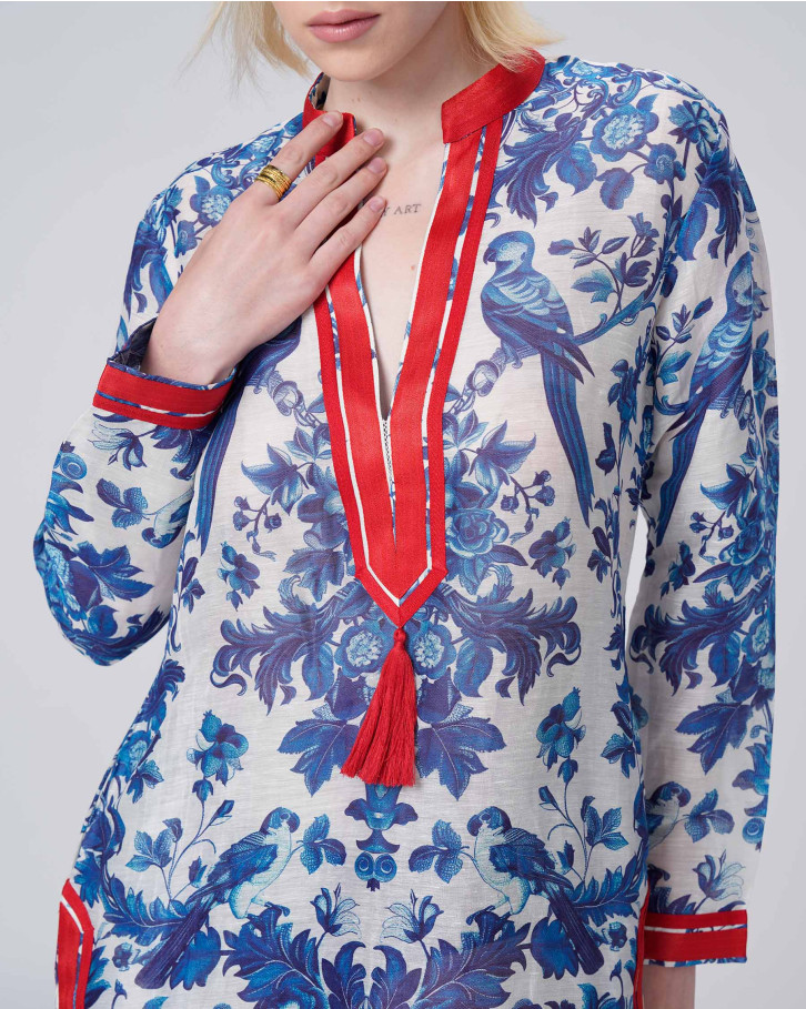 Porcelain Garden Short Tunic