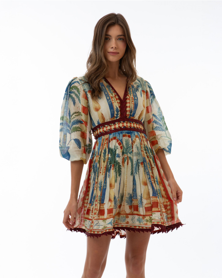 Terracotta Oasis Short Dress